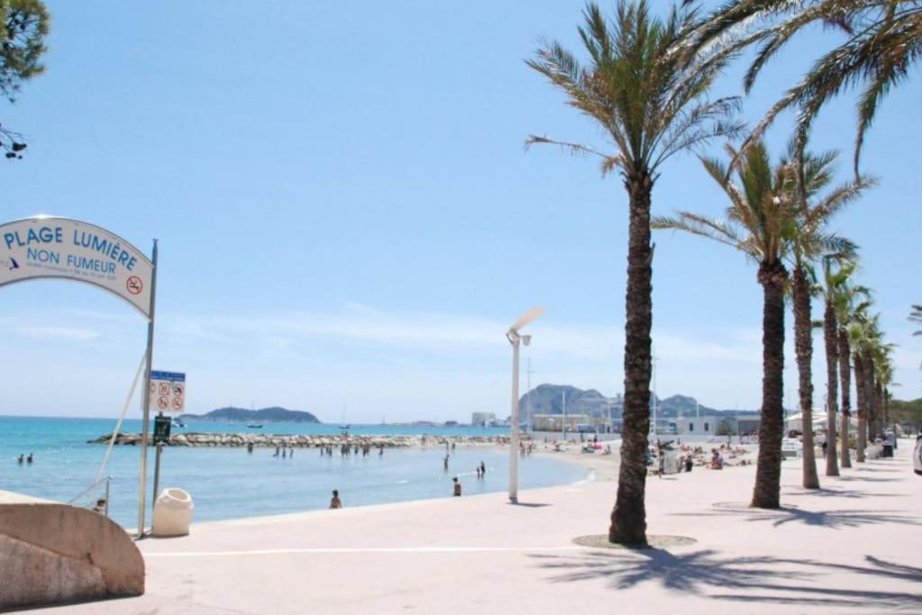 Blue Summer Vibes Duplex Studio For 4P, Ac, Sea View, Parking, Beach At 50M, Spa Access -3 라시오타 외부 사진