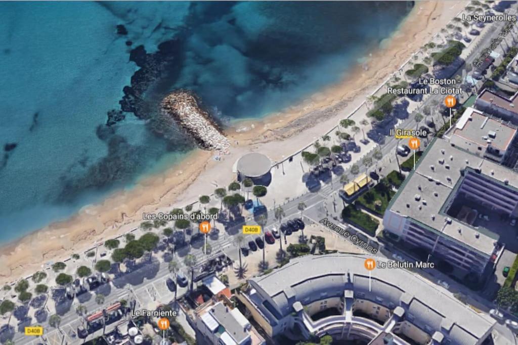 Blue Summer Vibes Duplex Studio For 4P, Ac, Sea View, Parking, Beach At 50M, Spa Access -3 라시오타 외부 사진