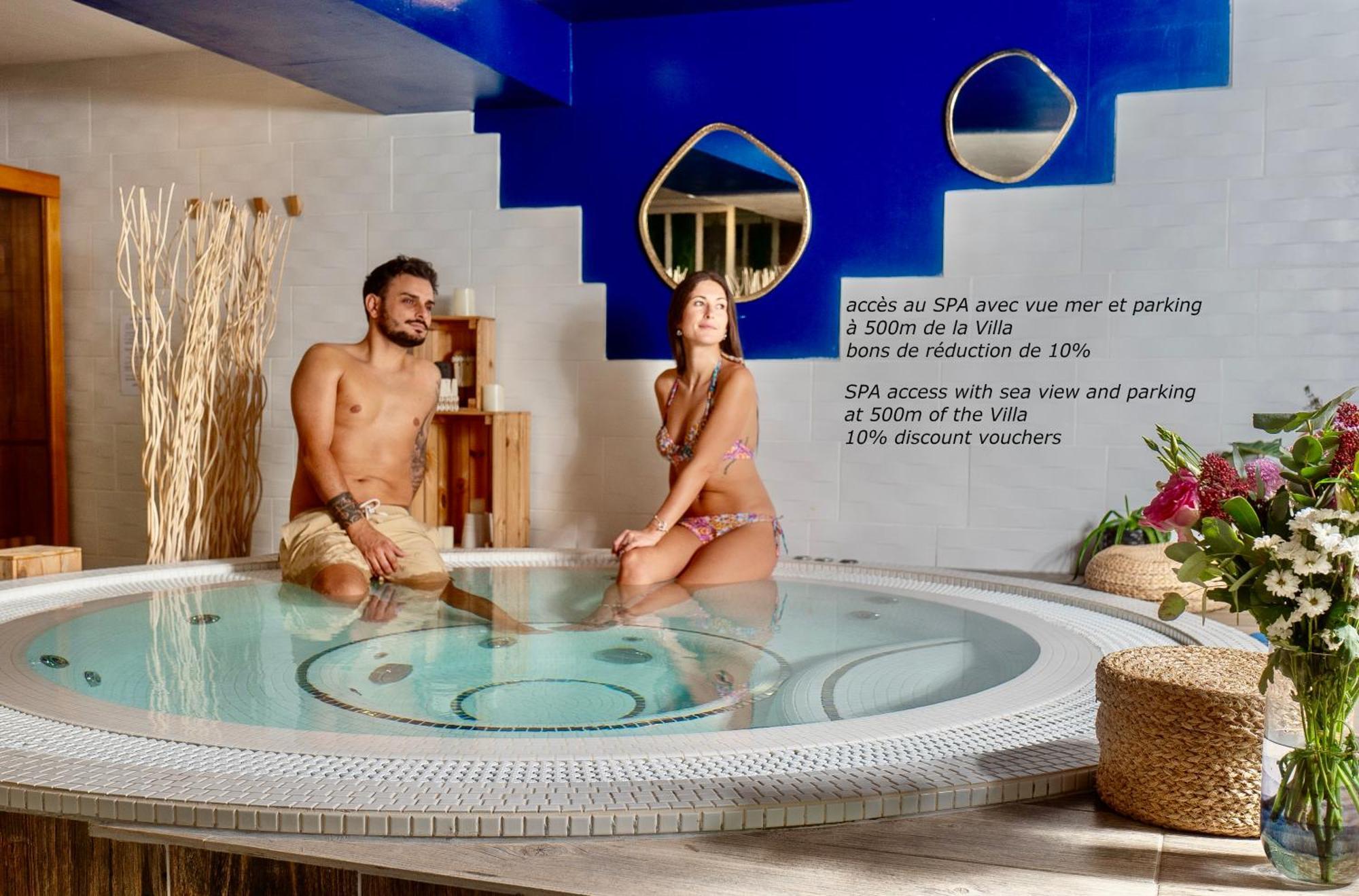 Blue Summer Vibes Duplex Studio For 4P, Ac, Sea View, Parking, Beach At 50M, Spa Access -3 라시오타 외부 사진